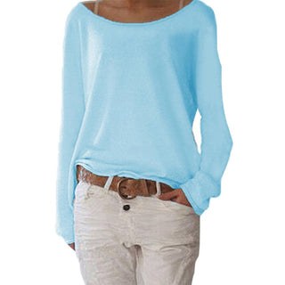Wijd Uitlopende Hals Dames Top – Casual Comfortabele Stijl voor Elke Gelegenheid