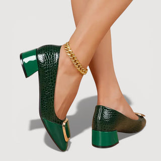 Livana – Tacones Bloque Croco