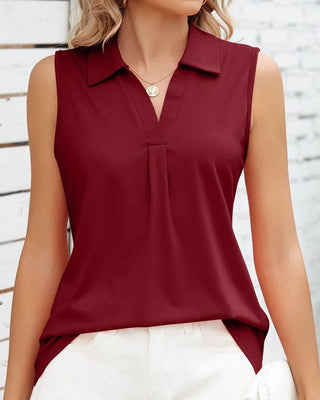Livia - Lichtgewicht Mouwloze Blouse voor Dames