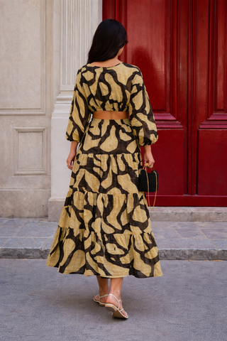 Skye | Conjunto de lino estampado