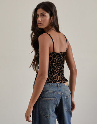 Giorgine - Sensuele Camisole met Luipaardprint