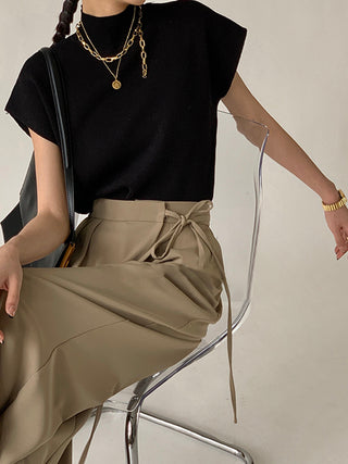 Ismara - Elegante Top met Hoge Kraag