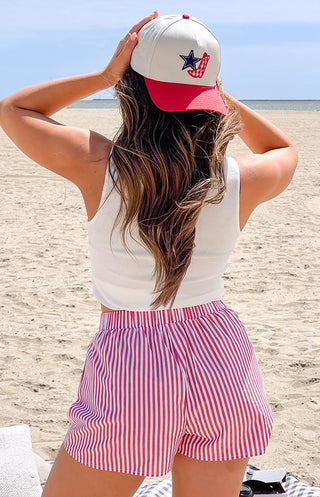 Brad Red Stripe Boxer Shorts