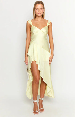 Vestido largo amarillo Corrina