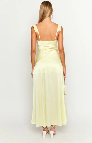 Vestido largo amarillo Corrina