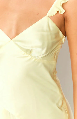 Vestido largo amarillo Corrina