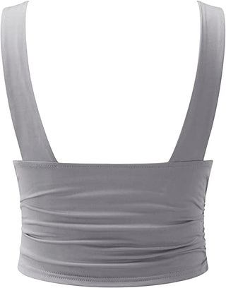 Giselle - Stijlvolle V-hals Mouwloze Top