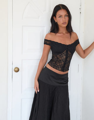 Helisanne - Sensuele Kanten Off-Shoulder Korset Top