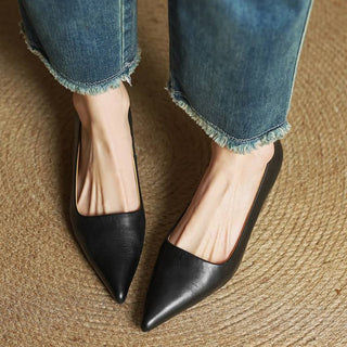 Anok Tacones Altos de Cuero Auténtico