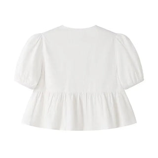 Lisse - Casual Crop Top van Comfortabele Katoenmix