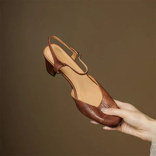 Tacones de Cuero Auténtico Valery