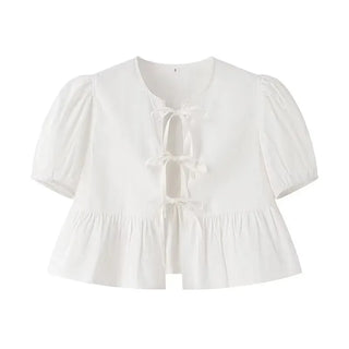 Lisse - Casual Crop Top van Comfortabele Katoenmix