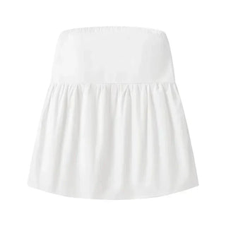 Gine - Trendy Strapless Off-Shoulder Top