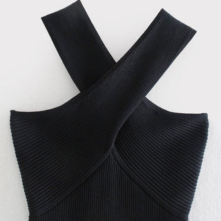 Geralie - Elegante Top met Gekruiste Band