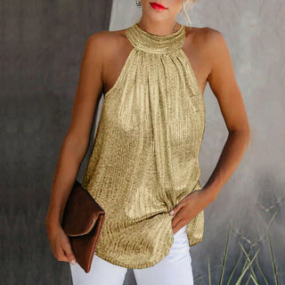 Gwenna - Luxe Mouwloze Haltertop