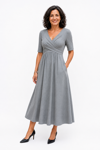 Joana | Vestido midi elegante