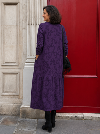 Valentina | Vestido Púrpura Elegante de Invierno