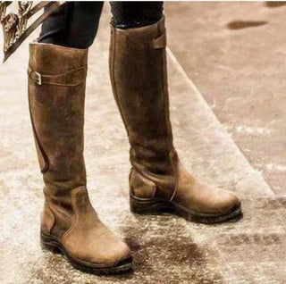 Maya | Botas de equitación de cuero impermeable